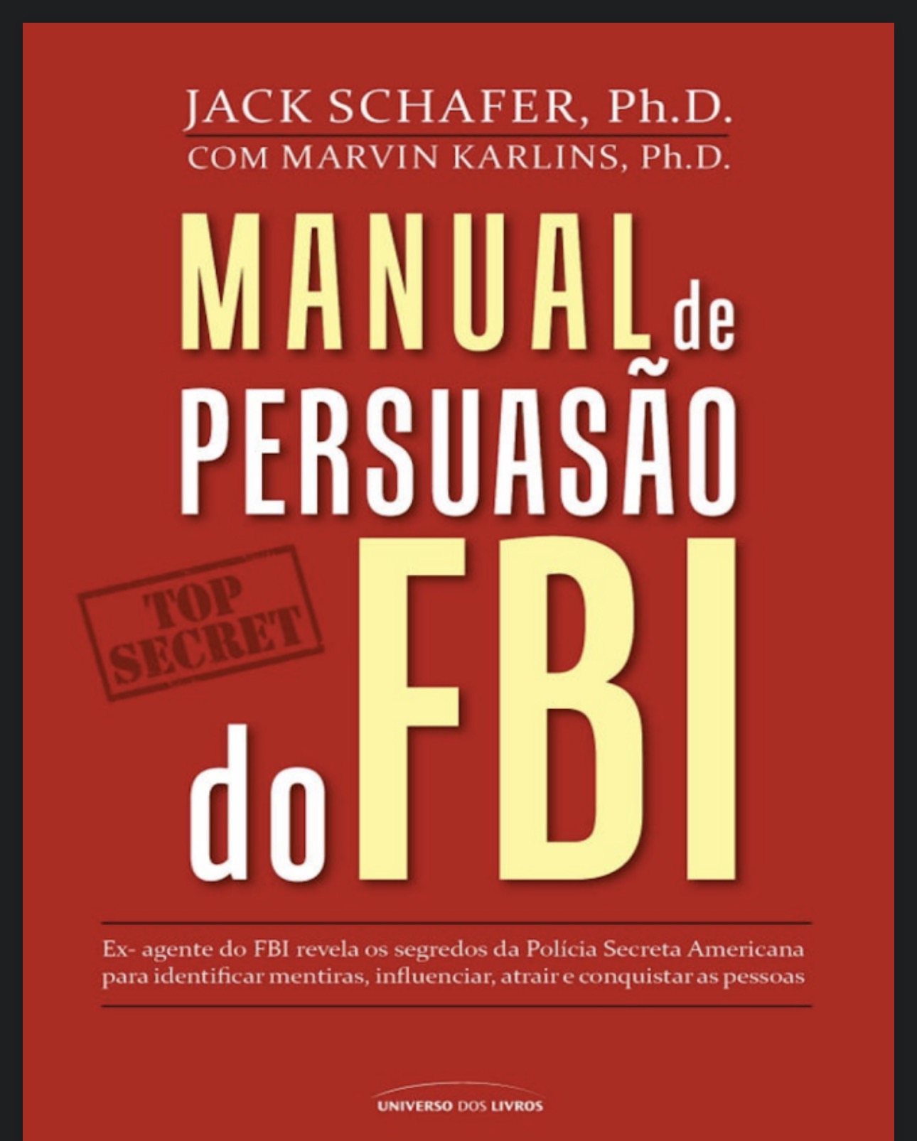 Capa do livro Manual de Persuasão do FBI